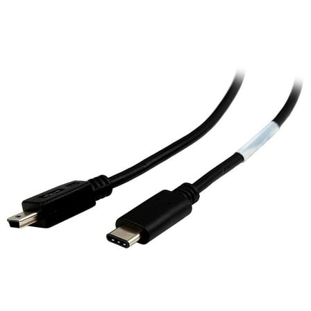 Tripp Lite U040-006-MINI 6 ft. Black USB 2.0 Hi-Speed Cable (5-Pin Mini-B Male to USB Type-C Male)