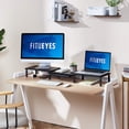 thumbnail image 2 of FITUEYES Support Double Moniteur avec Emplacement pour Téléphone et Tiroir de Rangement, Longueur et Angle Réglables pour 2 Écrans DT115903MB, 2 of 7