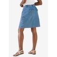 thumbnail image 2 of Woman Within Plus Size Perfect Denim Skort, 2 of 4