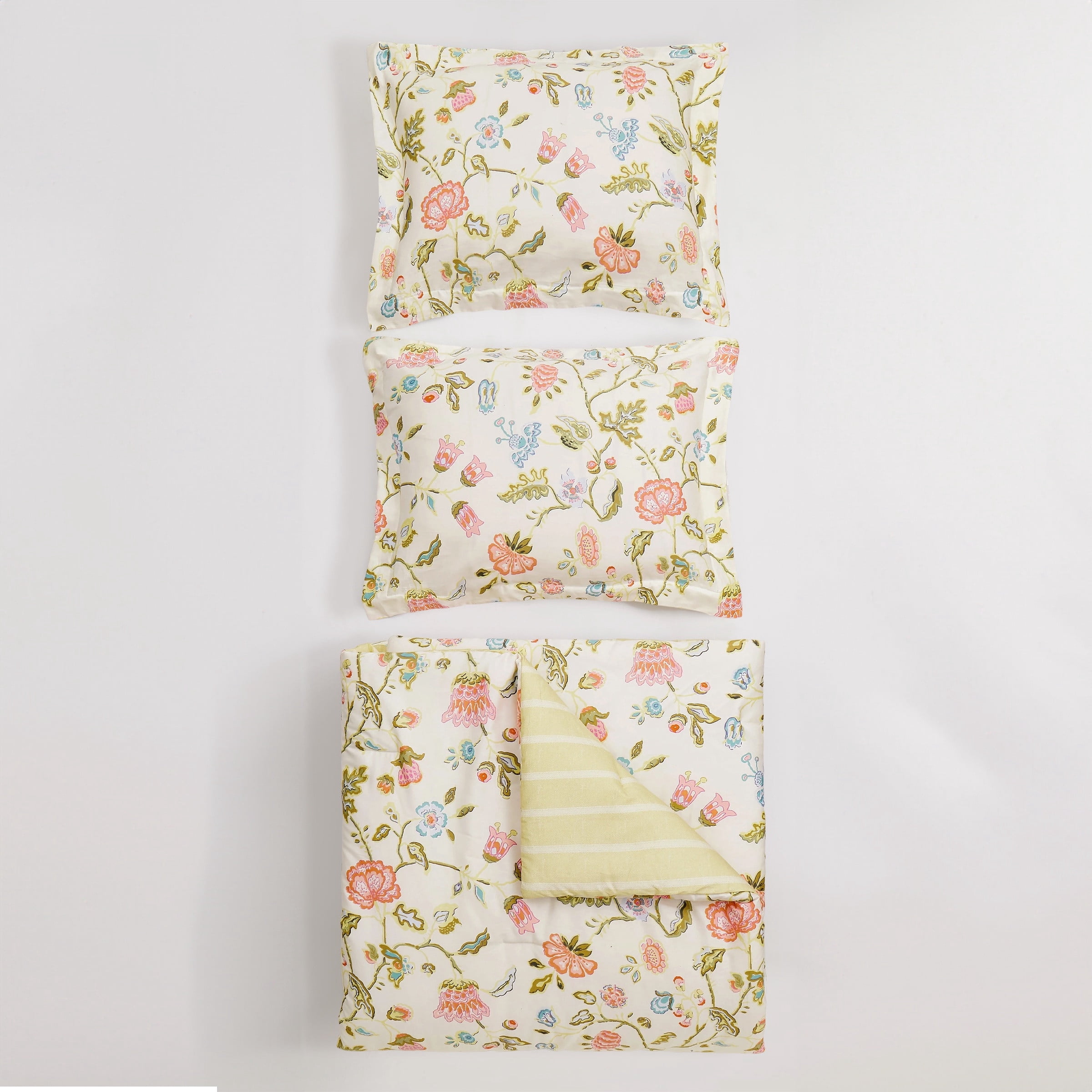 Spartina 449 Sugar Mill 3-Piece Jacquard Cotton Sateen Comforter Set, Full/Queen