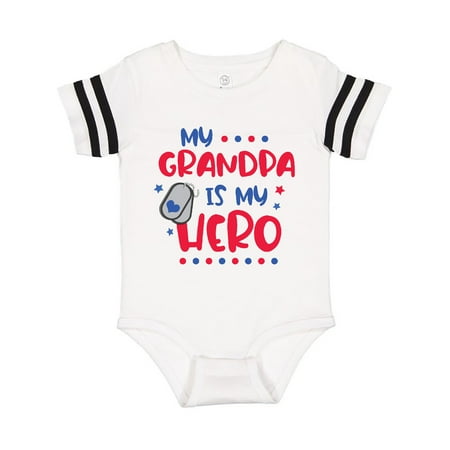 

Inktastic Memorial Day My Grandpa is My Hero Gift Baby Boy or Baby Girl Bodysuit