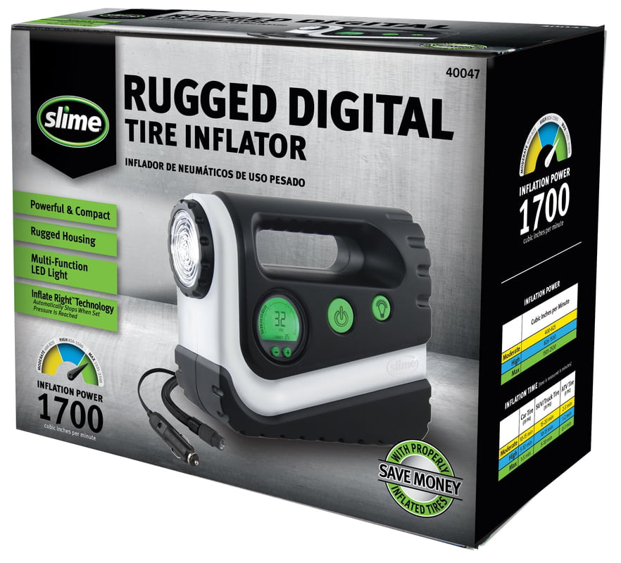 Slime Rugged Digital Tire Inflator. digital tire compressor. 