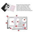 thumbnail image 3 of POINTERTECK - Carte Multi-Outils en Acier Inoxydable Ouvre-Bouteille Tournevis Clé de Survie Outil de Poche Règle Carte de Crédit Portefeuille Taille Ninja Multitool, 3 of 6