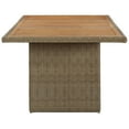 thumbnail image 2 of vidaXL Garden Dining Table Brown 200x100x74 cm Poly Rattan, 2 of 4