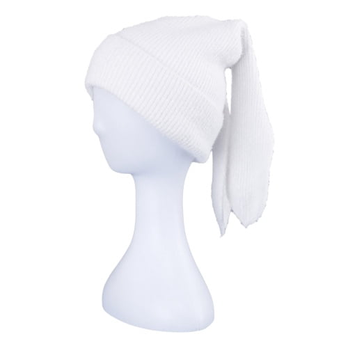 Fuzzy Bunny Hat for Women Cute Plush Beanie with Bunny Ears  display picture 1