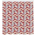 thumbnail image 3 of Ambesonne Poppy Flower Shower Curtain, Summer Bees Flowers, 69"Wx84"L, Multicolor, 3 of 3
