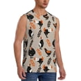 thumbnail image 2 of Uemuo Funny Chicken Pattern Men's Sleeveless T-Shirt,Muscle Athletic Tank Top, Moisture-wicking Quick-dry Breathable Classic Tee Top for Gym Run Outdoor Sports-Large, 2 of 8