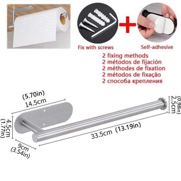 Soporte para papel de cocina, colgador de pañuelos adhesivo, dispensador de papel higiénico, armario de almacenamiento, servilletero, accesorios de baño