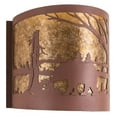 thumbnail image 2 of Meyda Tiffany 200325 Bear At Lake 2 Light 15" Tall Wall Sconce - Rust, 2 of 3