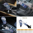 thumbnail image 3 of Renewold Dragonfly Flower Blue Violet Car Seat Cover Full Set 11 PCS, with Front Back Seat Covers Keychain Headrest Cover Cup Coasters Handbrake Cover Gear Shift Cover Car Accessories for Women Men, 3 of 7