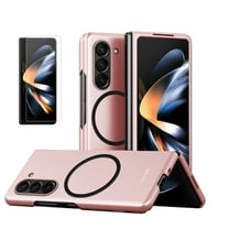 Allytech Galaxy Z Fold5 Case with Screen Protector, Z Fold5 Magnetic Case, Compatible with Magsafe Wireless Charging Support Anti-Scratch Slim Fit Lightweight Phone Case for Samsung Galaxy Z Fold5