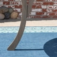 thumbnail image 5 of Baldwin Outdoor 5 Piece Acacia Wood and Wicker Dining Set with Cushions, Gray, Gray, 5 of 6