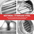 thumbnail image 4 of ifundom Durable Silver 304 Steel Dryer Vent Cover for Wall Protection Anti-Corrosion, 4 of 8