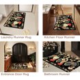 thumbnail image 6 of JML Outdoor Mat Non Slip Doormat 20"x32" Front Door Mat Outside Absorbent Rubber Mat Entryway Rug Floor Mat,Floral Black Chicken, 6 of 8