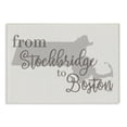 thumbnail image 2 of The Stupell Home Decor Collection From Stockbridge To Boston Typography Map Wall Plaque, 2 of 5