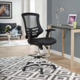 thumbnail image 4 of Modern Contemporary Urban Design Home Business Office Furniture Work Desk Chair, Fabric, Black, 4 of 8