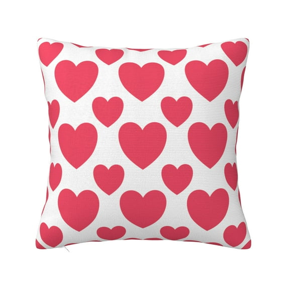 ZICANCN Valentin Pink Heart Pattern Decorative Throw Pillow Covers, Bed Couch Sofa Decorative Knit Pillow Covers for Living Room Farmhouse, 20"x20"