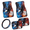 Bald Eagle American Flag, variant on HUIACONG 5 Piece Gothic Car Interior Set - Anti Slip Steering Wheel Cover, Front Rear Floor Mats - Fits Most Sedans SUV Trucks Vans