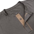 thumbnail image 6 of ZyeKqe Mens Long Sleeve Tops Knitted Button Front Crewneck Casual Lightweight Comfy Workout Athletic Shirts with Pocket, 6 of 6