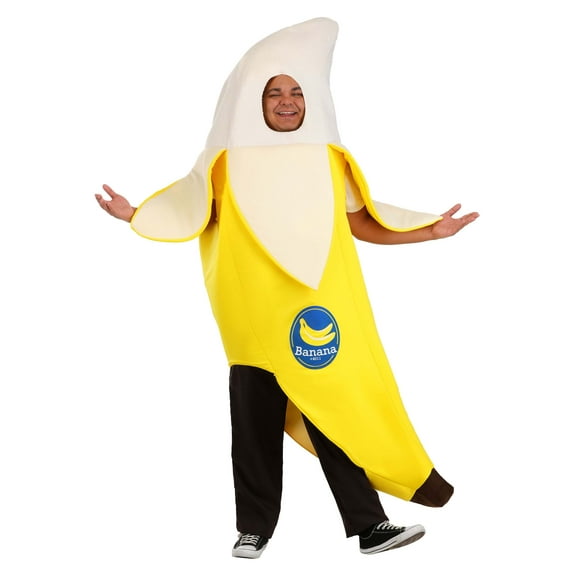 Plus Size Peeled Banana Costume for Adults