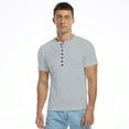 thumbnail image 3 of HAOMEILI Men's Henley Shirts Short/Long Sleeve Button T-Shirt Lightweight Fashion Casual Pullover Shirt, 3 of 6