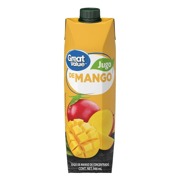 Jugo de mango Great Value de concentrado 946 ml