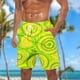 thumbnail image 4 of Pantalones Cortos para Hombre de Cintura Elástica con Bolsillos Pantalones de Playa de Impresión Casual, Poliéster Ligero de Moda para la Primavera Verano Al Aire Libre Y el Uso Diario, 4 of 4