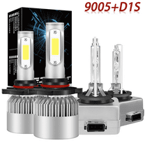 NSDXCT For 2004-2009 Cadillac Srx 9005 D1S LED HID Headlight Bulb High&Low Beam 4pcs