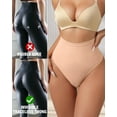 thumbnail image 4 of USEASY Shapewear for Women Tummy Control High Waist Thong Panties Seamless Body Shaper Underwear, 4 of 6
