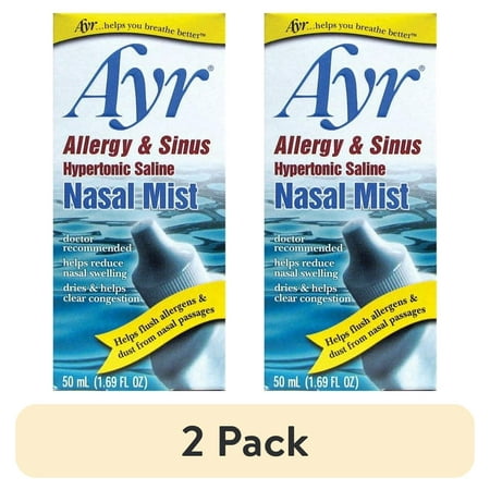 (2 pack) Ayr Nasal Mist Allergy and Sinus 50 mL