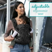 Infantino Flip 4-in-1 Convertible Baby Carrier, 4-Position, Unisex Baby 0+ Months, 8-32lbs, Black & Gray Leopard
