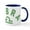 White/Navy Inside, variant on CafePress - Libra - 11 oz Ceramic Mug - Novelty Coffee Tea Cup