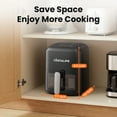 thumbnail image 6 of Casualife Air Fryer 6 Qt Max 400F for Cooking, 6 Presets Fry Touch Panel Compact Countertop, New Black, 6 of 8