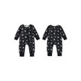 thumbnail image 2 of RUINIXCW Baby Boys Halloween Romper Ghost/Pumpkin Smile Print Crew Neck Long Sleeve Jumpsuit Bodysuits for Fall Newborn Clothes, 2 of 8