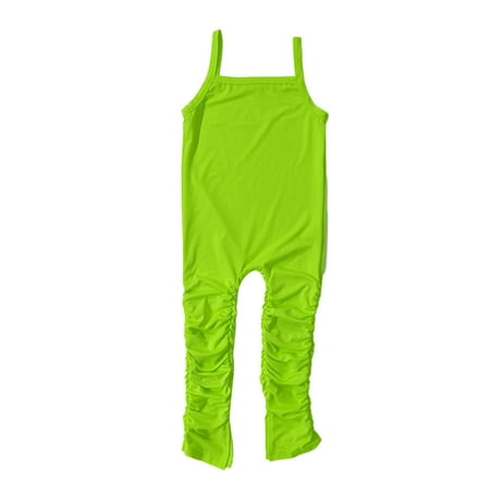 

fvwitlyh Girls Jumpsuits & Rompers Toddler Romper 4t Kids Toddler Baby Children Girls Solid Summer Sleeveless Beach Clothes Baby Girl Overalls