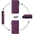 thumbnail image 4 of Cartera De Mujer De Piel Cartera De Mujer De Gran Capacidad,Cartera De Mujer De Gran Capacidad Cartera Larga Morada, 4 of 5