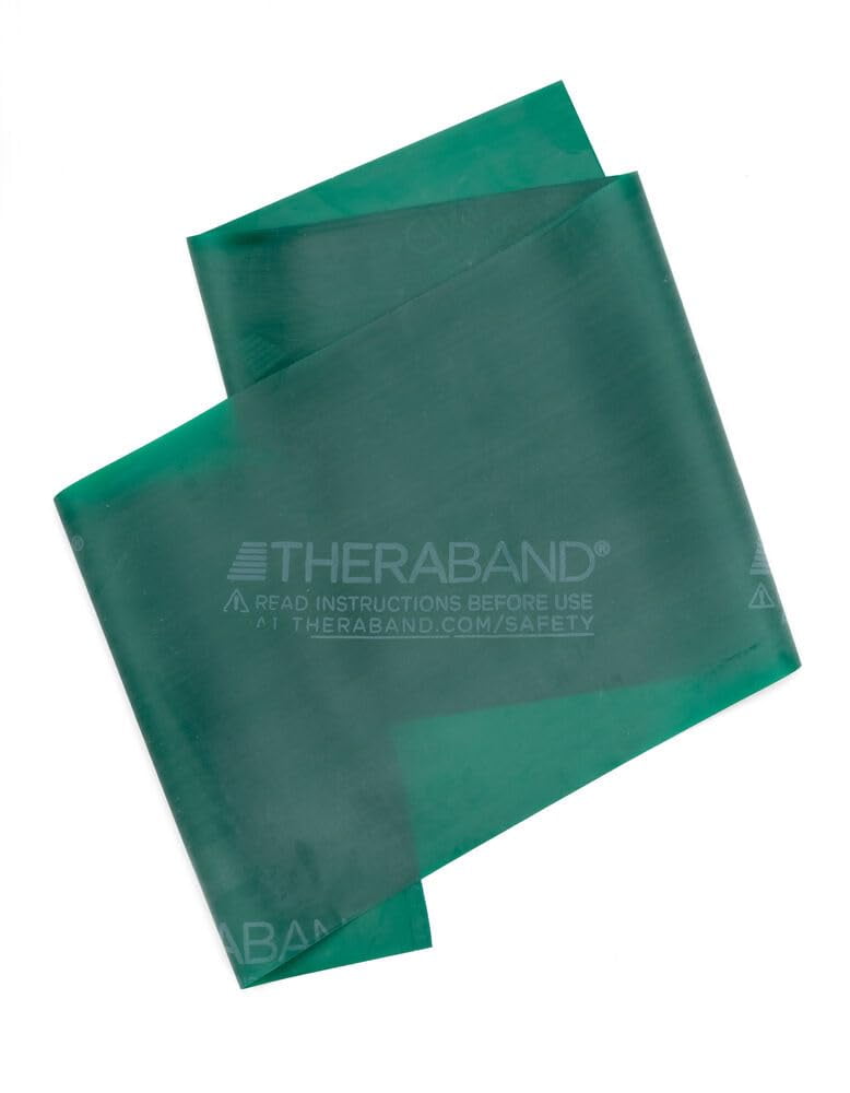 THERABAND Resistance Bands, 50 YD, Green, Heavy Thickness, 4.6 LBS Resistance, Level 4