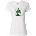thumbnail image 3 of Inktastic Kawaii Cats Christmas Tree Women's T-Shirt, 3 of 5