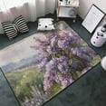 thumbnail image 3 of Shaggy Area Rug, Lilacs Teapot Scenic Painting Rugs for Living Room Bedroom Non Slip Door Mat Indoor Carpet Machine Washable Nursery Home Decor Floor Mats for Entryway 60x39in, 3 of 5
