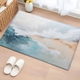 thumbnail image 2 of Abstract Waves Beach Art 2x3 Area Rugs for Living Room, Oil Painting Style Blue Sea Non Slip Floor Mat Washable Low-Profile Indoor Carpet for Bedroom, Dining Room, Bathroom, 2 of 9