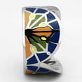 thumbnail image 4 of Luxe Jewelry Designs High Polished Stainless Steel Women's Ring with Multi Color Epoxy - Size 5, 4 of 4