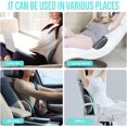 thumbnail image 5 of Almohada de apoyo lumbar, almohada lumbar de espuma viscoelástica para aliviar el dolor de espalda baja, para silla de oficina, asientos de coche, viaje, sillón reclinable (gris) JAMW Sencillez, 5 of 5