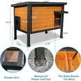 thumbnail image 5 of Insulated Outdoor Cat House Outside Feral Cat Enclosure Shelter Weatherproof for Winter with 2 Escape Doors, 5 of 6