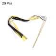 thumbnail image 3 of Unique Bargains 20Pcs Wedding Ribbon Sticks Party Ribbon Streamers Sticks for Wedding Celebration Golden,White,Black, 3 of 5