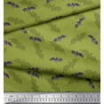 thumbnail image 2 of Soimoi Green Viscose Chiffon Fabric Shadow & Bat Animal Printed Fabric 1 Yard 42 Inch Wide, 2 of 3