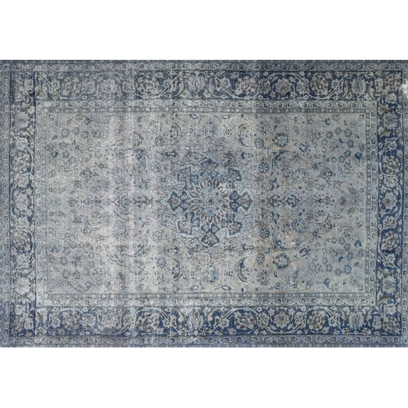 Ahgly Company Machine Washable Indoor Rectangle Traditional Dark Goldray Area Rugs, 3' x 5'