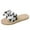 White, variant on HBYJLZYG Espadrille Flat Slide Sandals For Women, Summer Casual Comfy Bowknot Slip On Beach Slipper Sandals