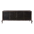 thumbnail image 3 of 4-Door Wood Media Credenza with 2 Tray Drawers in Black by Pulaski Furniture, 3 of 7