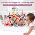 thumbnail image 1 of Cognition Teether Appeasing Towel Fruit Insect Vegetable Flower Learning Towel AN88 heqiyong toy, 1 of 2