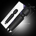 thumbnail image 2 of Rulwuck 10 Mode Handheld Cordless Full Body Deep Tissue Massager w/ USB Cable & Instructions, Black, 2 of 7